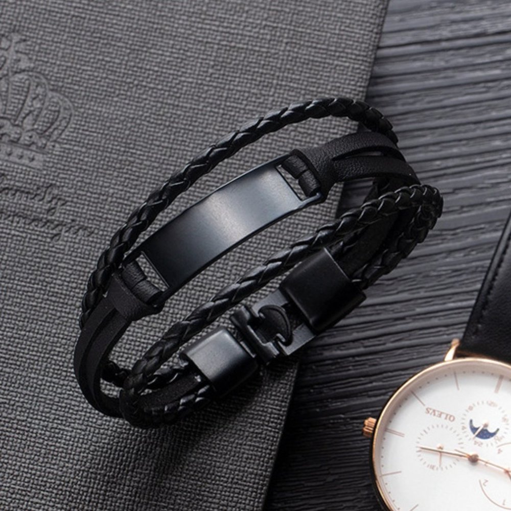 men black bracelet - Picture 3 of 5